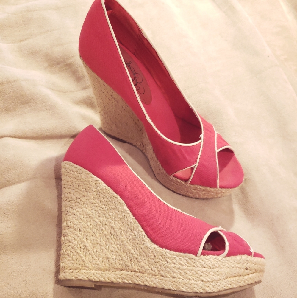 Classic Red Wedge Shoe
